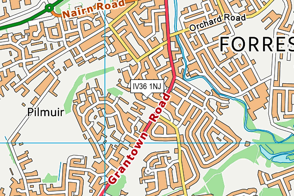 IV36 1NJ map - OS VectorMap District (Ordnance Survey) IV36 1NJ map - OS VectorMap District (Ordnance Survey)