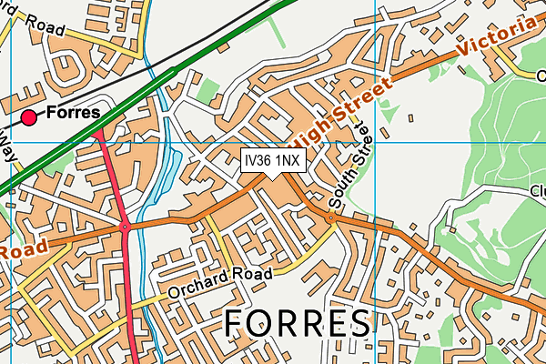 IV36 1NX map - OS VectorMap District (Ordnance Survey) IV36 1NX map - OS VectorMap District (Ordnance Survey)