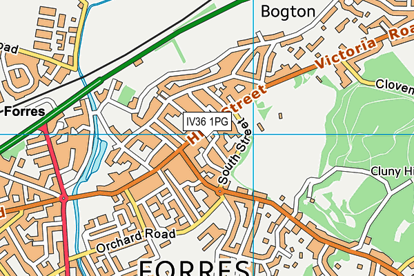 IV36 1PG map - OS VectorMap District (Ordnance Survey) IV36 1PG map - OS VectorMap District (Ordnance Survey)