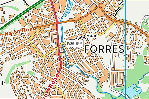 IV36 1PP map - OS VectorMap District (Ordnance Survey) IV36 1PP map - OS VectorMap District (Ordnance Survey)
