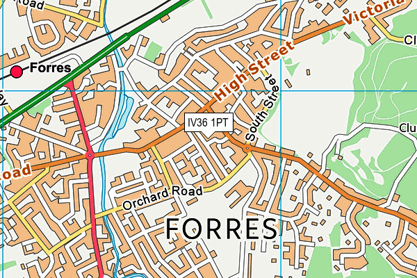 IV36 1PT map - OS VectorMap District (Ordnance Survey) IV36 1PT map - OS VectorMap District (Ordnance Survey)