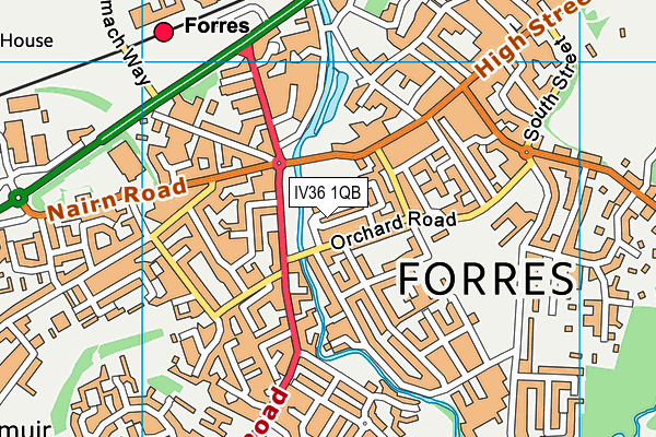IV36 1QB map - OS VectorMap District (Ordnance Survey) IV36 1QB map - OS VectorMap District (Ordnance Survey)