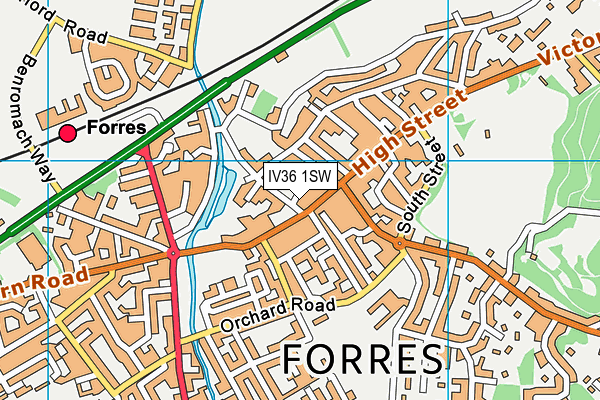 IV36 1SW map - OS VectorMap District (Ordnance Survey) IV36 1SW map - OS VectorMap District (Ordnance Survey)
