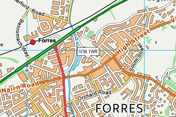 IV36 1WR map - OS VectorMap District (Ordnance Survey) IV36 1WR map - OS VectorMap District (Ordnance Survey)