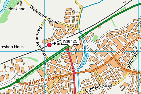 IV36 1ZQ map - OS VectorMap District (Ordnance Survey) IV36 1ZQ map - OS VectorMap District (Ordnance Survey)