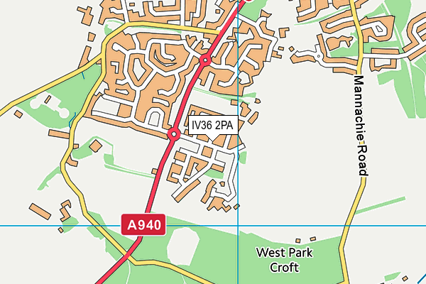 IV36 2PA map - OS VectorMap District (Ordnance Survey) IV36 2PA map - OS VectorMap District (Ordnance Survey)