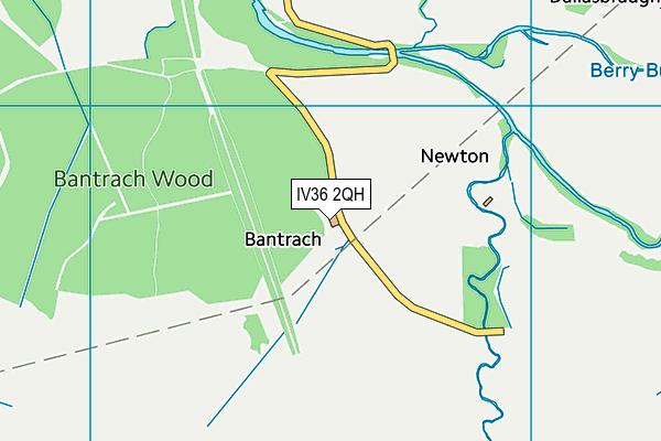 IV36 2QH map - OS VectorMap District (Ordnance Survey) IV36 2QH map - OS VectorMap District (Ordnance Survey)