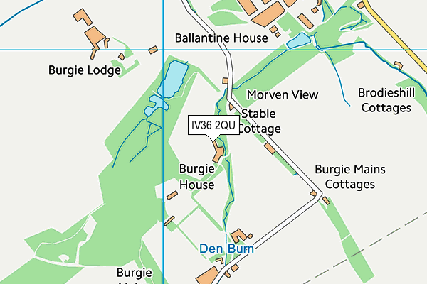 IV36 2QU map - OS VectorMap District (Ordnance Survey) IV36 2QU map - OS VectorMap District (Ordnance Survey)