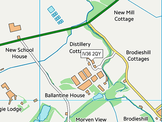 IV36 2QY map - OS VectorMap District (Ordnance Survey) IV36 2QY map - OS VectorMap District (Ordnance Survey)