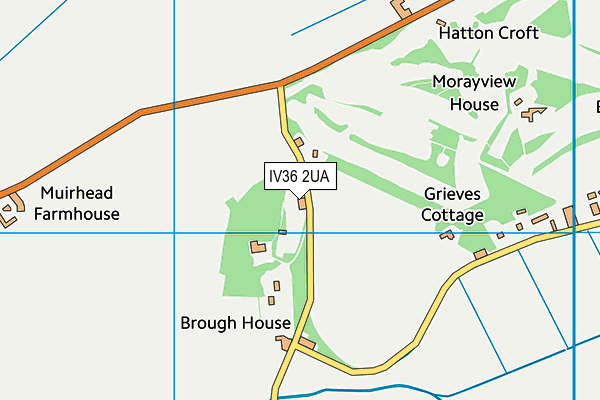 IV36 2UA map - OS VectorMap District (Ordnance Survey) IV36 2UA map - OS VectorMap District (Ordnance Survey)
