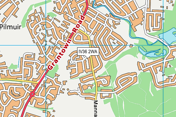 IV36 2WA map - OS VectorMap District (Ordnance Survey) IV36 2WA map - OS VectorMap District (Ordnance Survey)