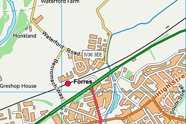 IV36 3EE map - OS VectorMap District (Ordnance Survey) IV36 3EE map - OS VectorMap District (Ordnance Survey)