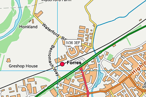 IV36 3EF map - OS VectorMap District (Ordnance Survey) IV36 3EF map - OS VectorMap District (Ordnance Survey)