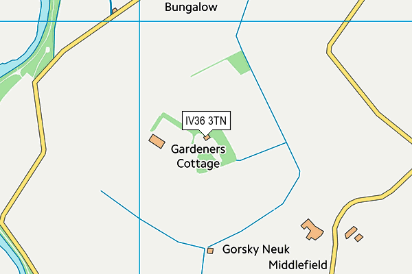 IV36 3TN map - OS VectorMap District (Ordnance Survey)