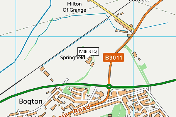 IV36 3TQ map - OS VectorMap District (Ordnance Survey)