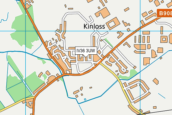 IV36 3UW map - OS VectorMap District (Ordnance Survey) IV36 3UW map - OS VectorMap District (Ordnance Survey)