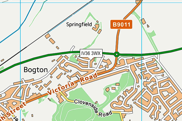 IV36 3WX map - OS VectorMap District (Ordnance Survey) IV36 3WX map - OS VectorMap District (Ordnance Survey)