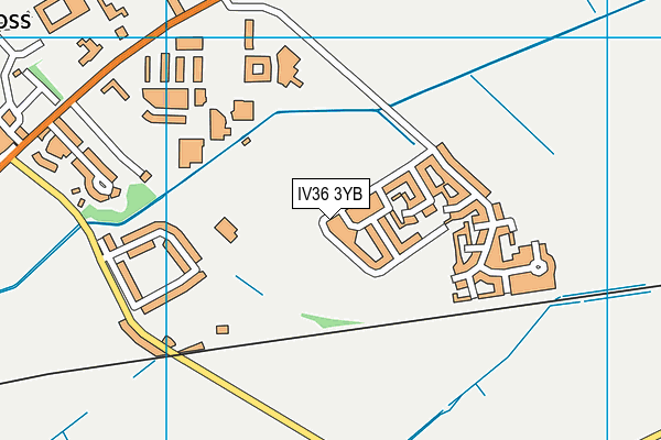 IV36 3YB map - OS VectorMap District (Ordnance Survey) IV36 3YB map - OS VectorMap District (Ordnance Survey)