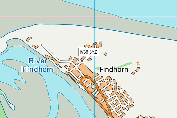 IV36 3YZ map - OS VectorMap District (Ordnance Survey)