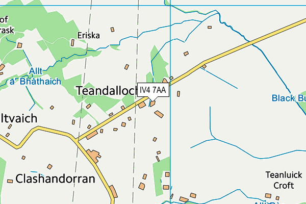 IV4 7AA map - OS VectorMap District (Ordnance Survey) IV4 7AA map - OS VectorMap District (Ordnance Survey)