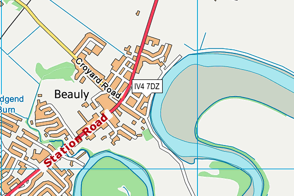 IV4 7DZ map - OS VectorMap District (Ordnance Survey) IV4 7DZ map - OS VectorMap District (Ordnance Survey)