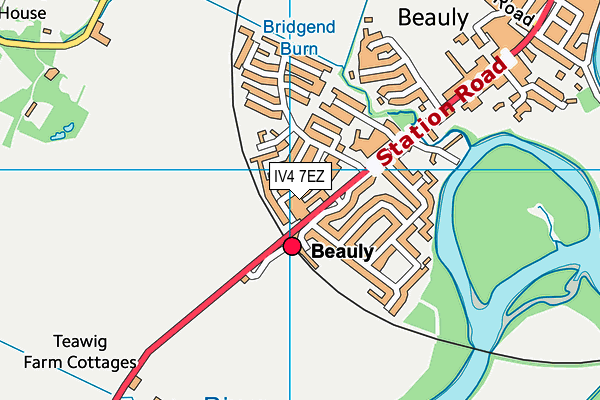 IV4 7EZ map - OS VectorMap District (Ordnance Survey) IV4 7EZ map - OS VectorMap District (Ordnance Survey)