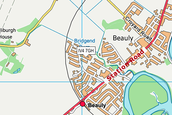 IV4 7GH map - OS VectorMap District (Ordnance Survey) IV4 7GH map - OS VectorMap District (Ordnance Survey)