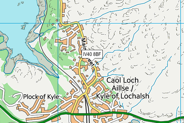 IV40 8BF map - OS VectorMap District (Ordnance Survey) IV40 8BF map - OS VectorMap District (Ordnance Survey)