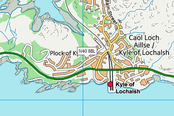 IV40 8BL map - OS VectorMap District (Ordnance Survey) IV40 8BL map - OS VectorMap District (Ordnance Survey)