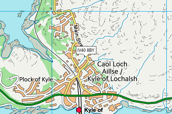 IV40 8BY map - OS VectorMap District (Ordnance Survey) IV40 8BY map - OS VectorMap District (Ordnance Survey)