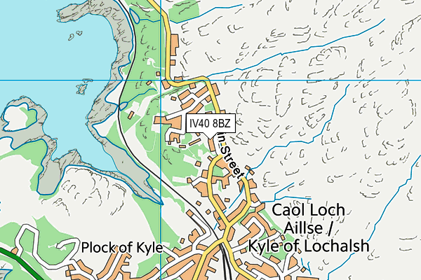 IV40 8BZ map - OS VectorMap District (Ordnance Survey) IV40 8BZ map - OS VectorMap District (Ordnance Survey)