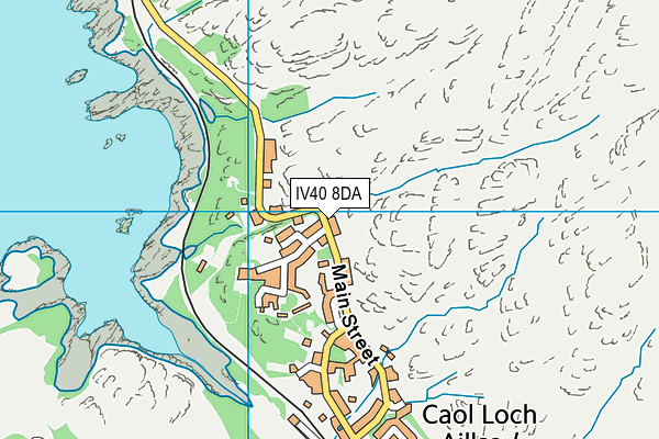 IV40 8DA map - OS VectorMap District (Ordnance Survey)