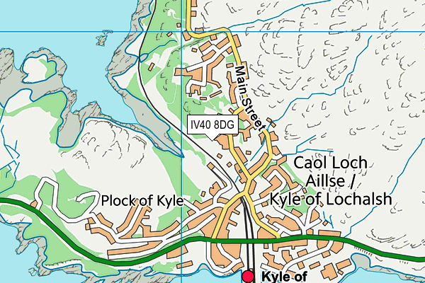 IV40 8DG map - OS VectorMap District (Ordnance Survey) IV40 8DG map - OS VectorMap District (Ordnance Survey)