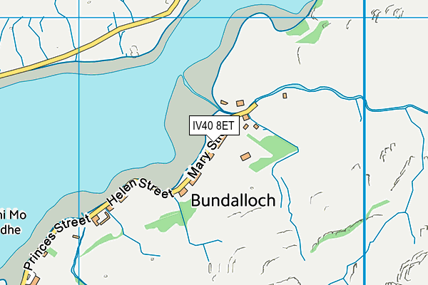 IV40 8ET map - OS VectorMap District (Ordnance Survey)