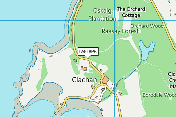 IV40 8PB map - OS VectorMap District (Ordnance Survey) IV40 8PB map - OS VectorMap District (Ordnance Survey)