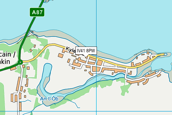 IV41 8PW map - OS VectorMap District (Ordnance Survey)