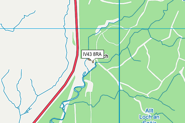 IV43 8RA map - OS VectorMap District (Ordnance Survey) IV43 8RA map - OS VectorMap District (Ordnance Survey)