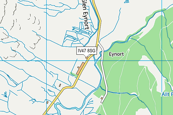 IV47 8SG map - OS VectorMap District (Ordnance Survey)