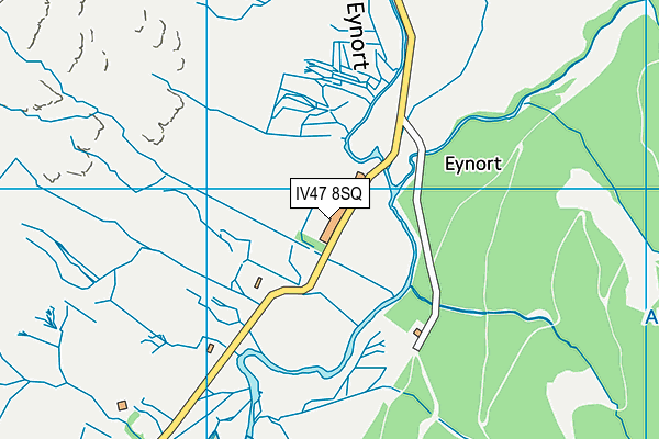 IV47 8SQ map - OS VectorMap District (Ordnance Survey) IV47 8SQ map - OS VectorMap District (Ordnance Survey)