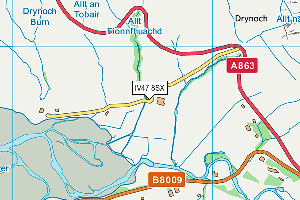 IV47 8SX map - OS VectorMap District (Ordnance Survey) IV47 8SX map - OS VectorMap District (Ordnance Survey)
