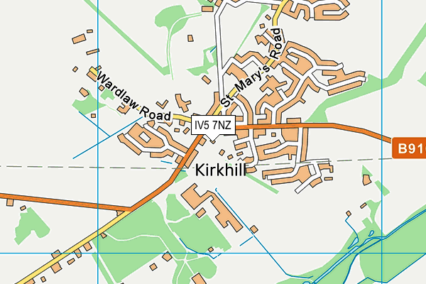 IV5 7NZ map - OS VectorMap District (Ordnance Survey)