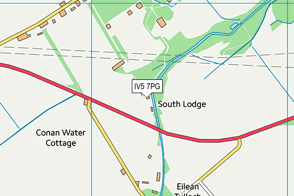 IV5 7PG map - OS VectorMap District (Ordnance Survey)