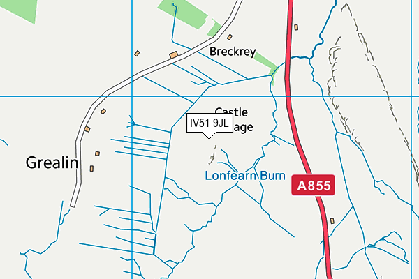 IV51 9JL map - OS VectorMap District (Ordnance Survey)