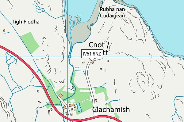 IV51 9NZ map - OS VectorMap District (Ordnance Survey) IV51 9NZ map - OS VectorMap District (Ordnance Survey)