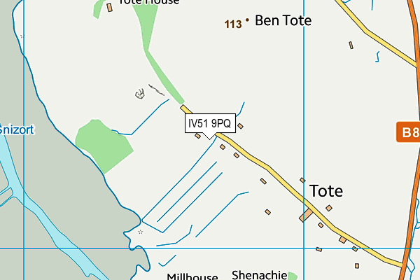 IV51 9PQ map - OS VectorMap District (Ordnance Survey) IV51 9PQ map - OS VectorMap District (Ordnance Survey)