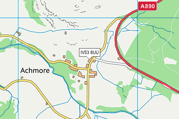 IV53 8UU map - OS VectorMap District (Ordnance Survey) IV53 8UU map - OS VectorMap District (Ordnance Survey)