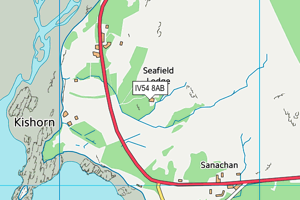 IV54 8AB map - OS VectorMap District (Ordnance Survey) IV54 8AB map - OS VectorMap District (Ordnance Survey)
