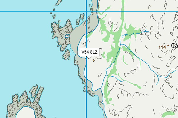 IV54 8LZ map - OS VectorMap District (Ordnance Survey) IV54 8LZ map - OS VectorMap District (Ordnance Survey)