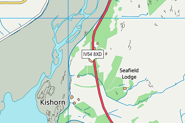 IV54 8XD map - OS VectorMap District (Ordnance Survey) IV54 8XD map - OS VectorMap District (Ordnance Survey)
