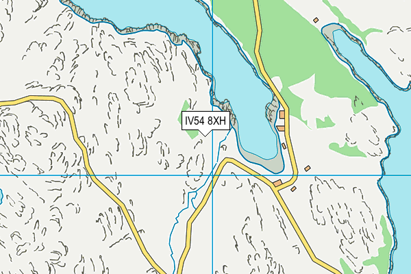 IV54 8XH map - OS VectorMap District (Ordnance Survey)